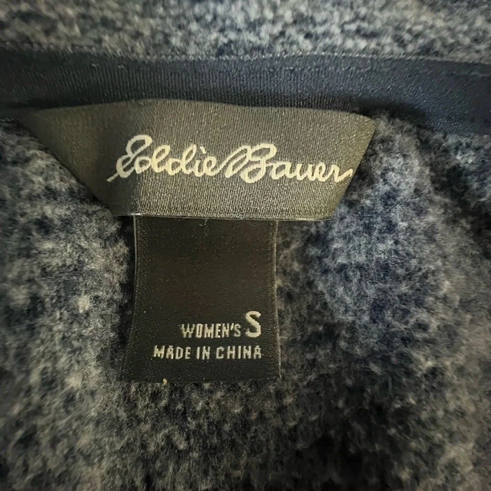 Eddie Bauer Women’s Gray Soft full zipper sweater jacket w/ pockets Small - Picture 11 of 11